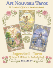 Cover von Jugendstil-Tarot: 78 Tarotkarten mit QR-Code-Begleitbuch
