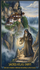 Cover von Sacred Atlas Tarot: Eine Reise zu den heiligen Orten der Welt