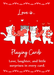 Cover von Love Is… Spielkarten: Romantisch illustriertes Kartendeck